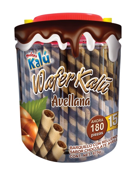 fotografía wafer avellana 975g