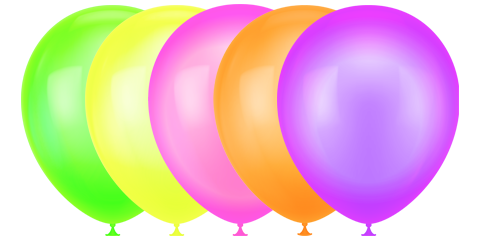 Neon Assorted balloon photo